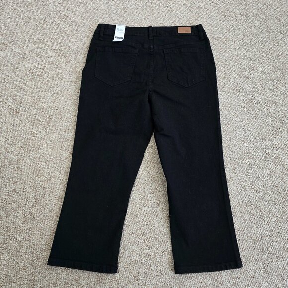 NWT Billie Women's High-Rise Black Capri Jeans Size 8 - Picture 2 of 9